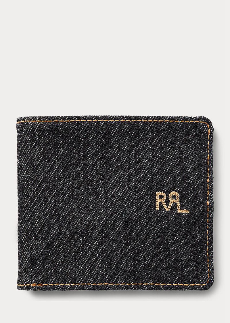 RRL 財布 メンズ ネイビー インジゴ デニム Billfold JEGZH0957